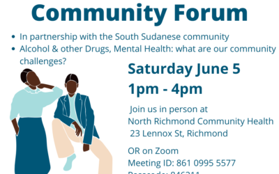 Multicultural Drug & Alcohol Partnership Community Forum June 5th