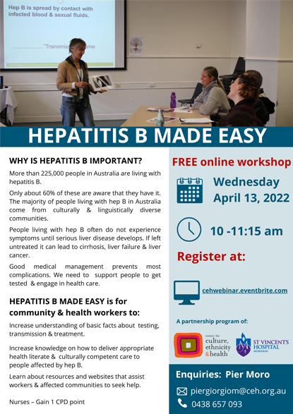 Hepatitis B Made Easy Workshop 2022