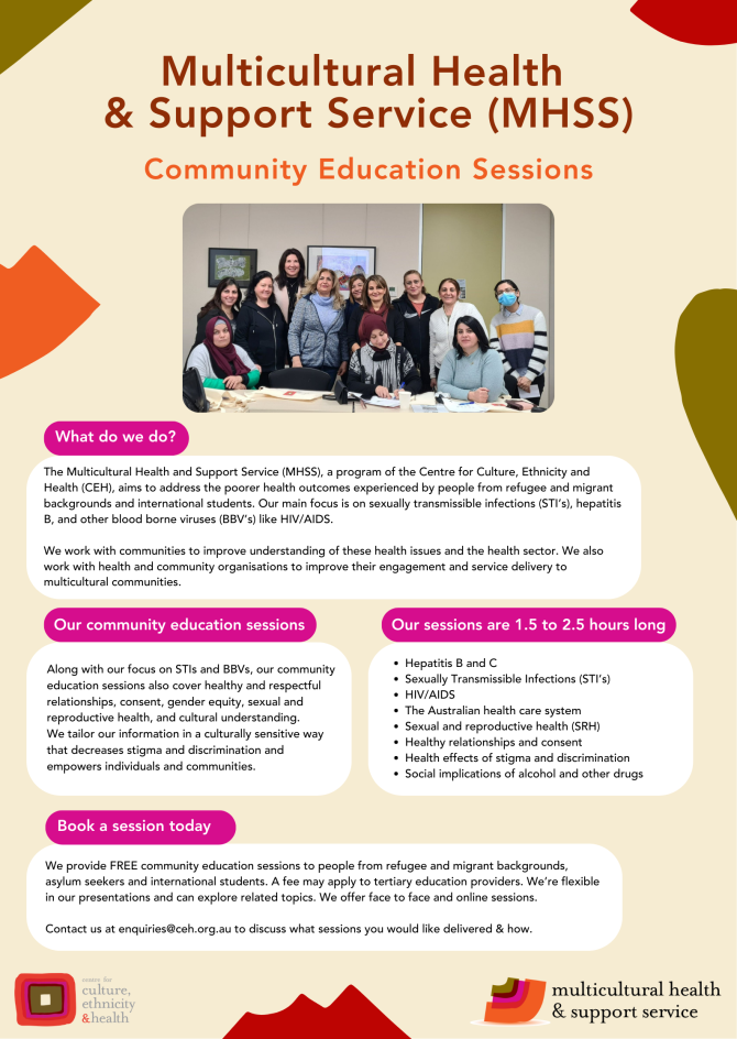 Community Education Sessions 2022